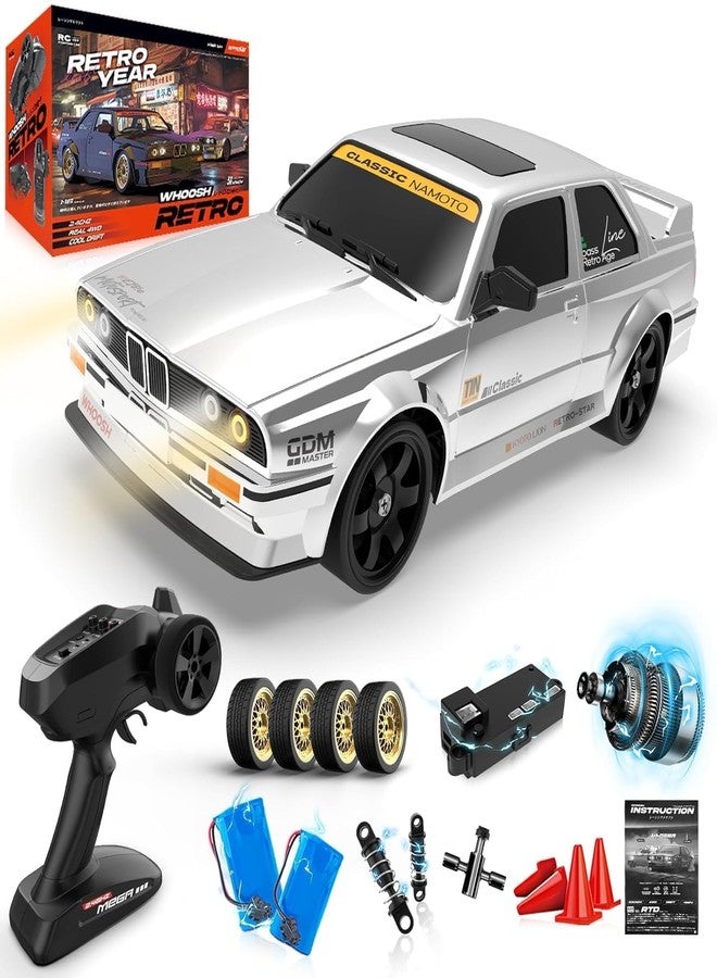 Bhavenu High-Performance RC Drift Car 1:16 Scale RTR with 4WD, 50KM/H Speed, 2.4GHz Remote Control, LED Lights and Extra Drift Tires for Boys, Girls, and Adults - Image 1